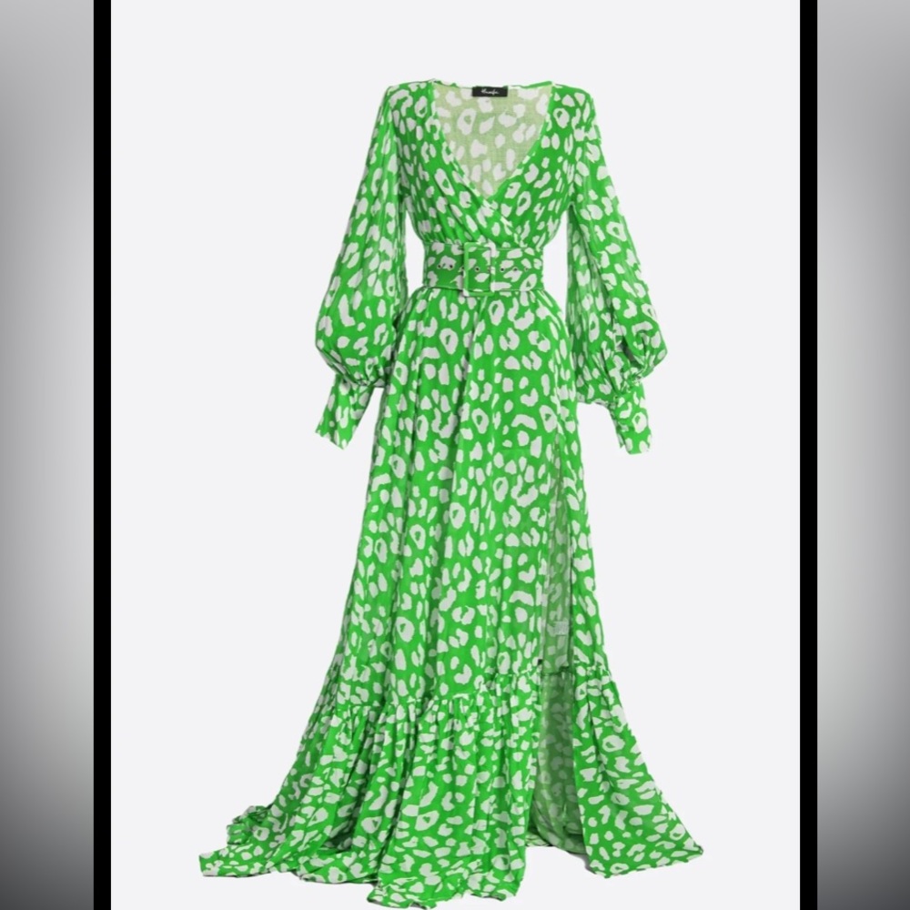Hanifa • Alia maxi dress in green • size: small